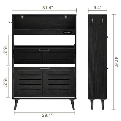 Sleek Deodorizing Shoe Storage Cabinet™